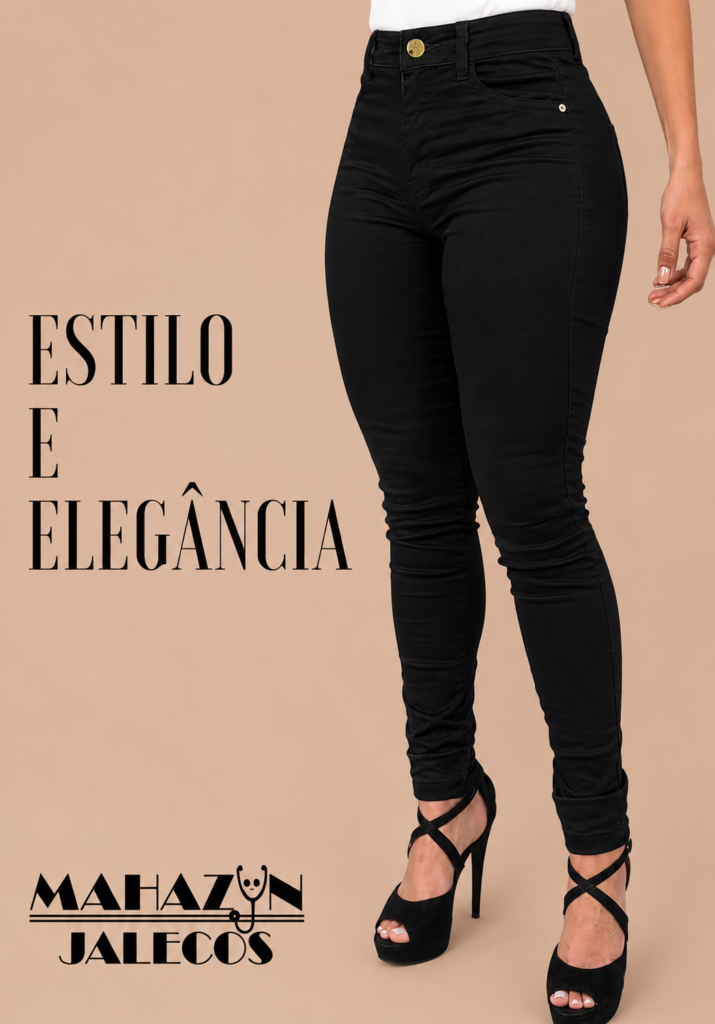 Calça Skinny preta TAM 38